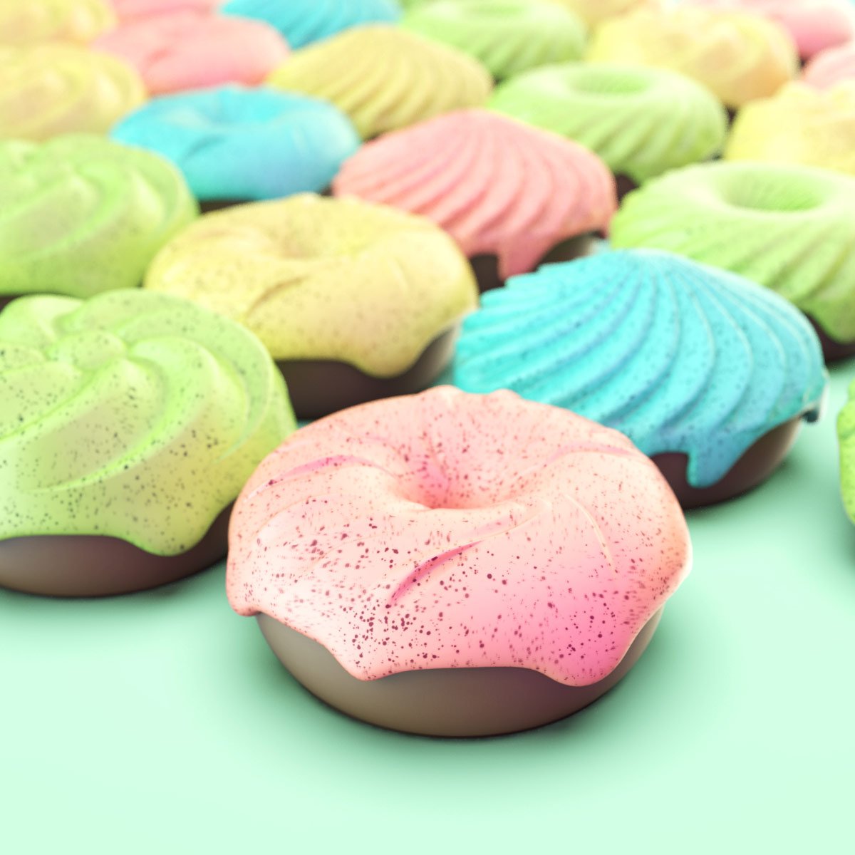Free Sample Design Donuts Shape Pet Deodorant Aroma Dog Kennel Dog Toilet Cats Urine Deodorant