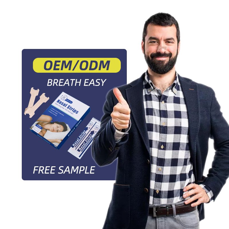 label customized Better Breathing Right Nose Strips/ Stop Snoring Anti Snore Sleep Customized Nasal Strips fast delivery