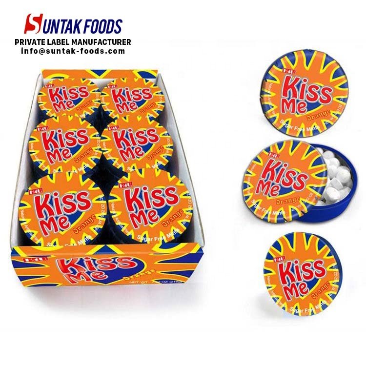 Wholesale OEM Business Freshen Breath Confectionery Sugarfree Xylitol Strong Mint Customized Candy