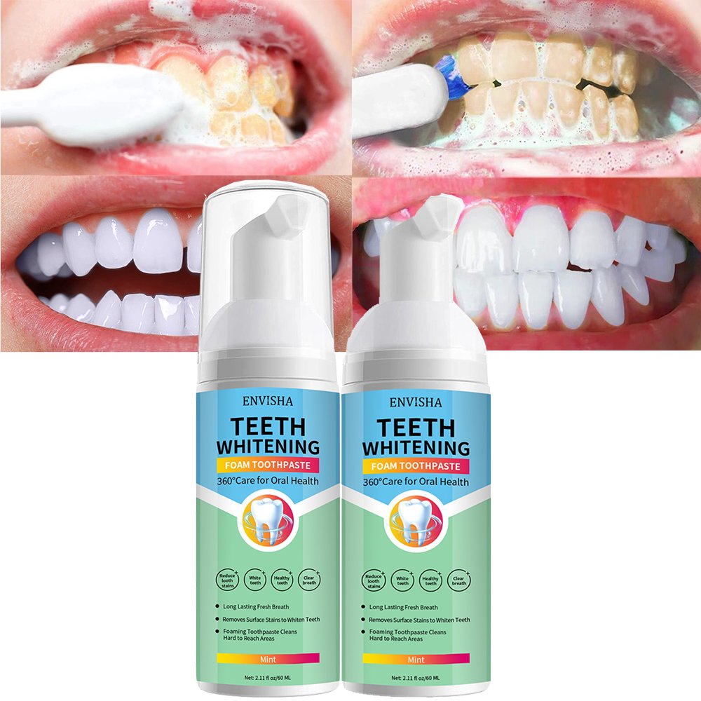 OEM Teeth Whitening Toothpaste Mousse Foam Deep Cleansing Care Bleaching Remove Stains Toothpaste Foam