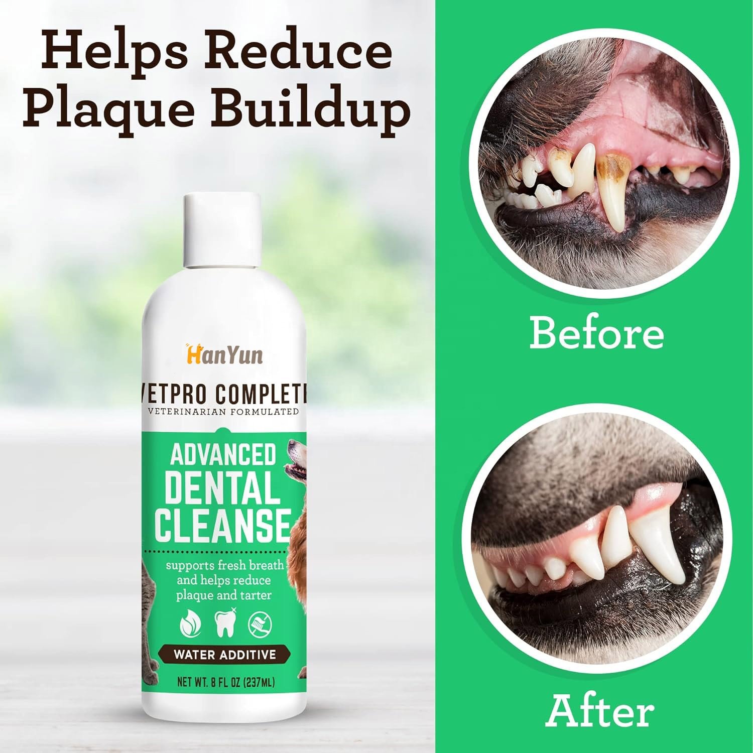 OEM/ODM Oral Dental Water Additive For Dog&Cat to Keep Teeth&Gums Healthy, Freshens Breath, Fight Pet Plaque & Tartar, Fuss-Free