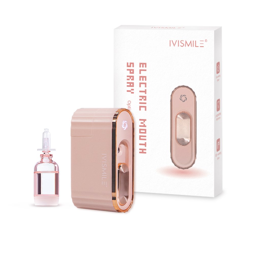 IVISMILE Electric Portable Mouth Spray 10ml Remove Bad Breath Cool Mint Mouth Spray before Kiss