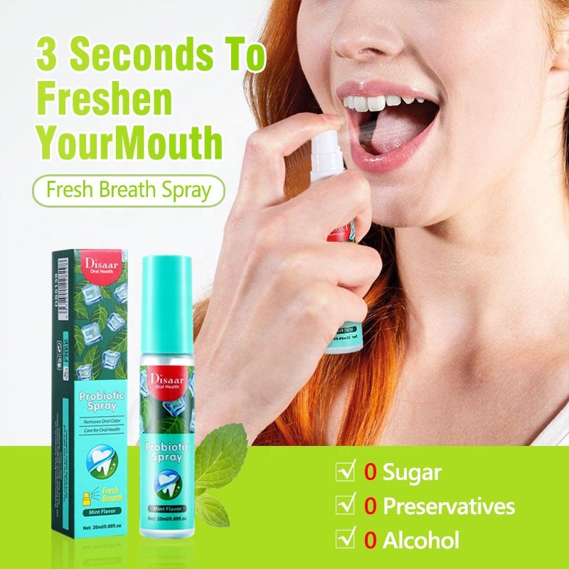 Wholesales Fruit Portable Mint Flavor Reduce Odor Refreshing Breath Oral Breath Spray
