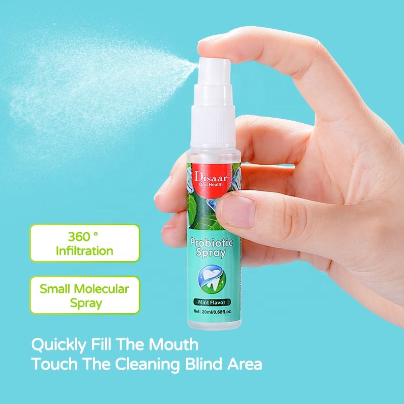 Wholesales Fruit Portable Mint Flavor Reduce Odor Refreshing Breath Oral Breath Spray