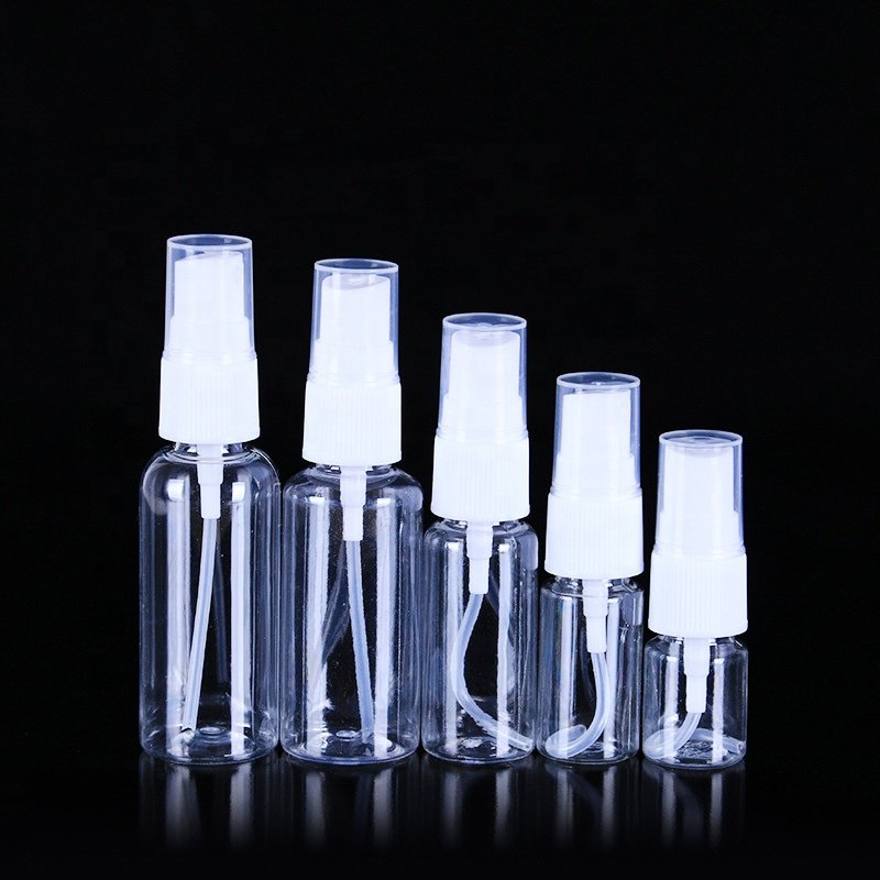 10ML 30 ML 50ML 60ML 75ML 80ML 100ML 500ML Clear PET Plastic Breath Freshener Perfume Alchhol Hand Sanitzser Pocket Spray Bottle