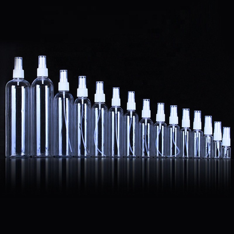 10ML 30 ML 50ML 60ML 75ML 80ML 100ML 500ML Clear PET Plastic Breath Freshener Perfume Alchhol Hand Sanitzser Pocket Spray Bottle