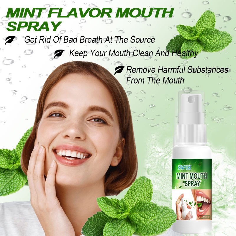 OEM Breath Fresher Spray Mint Mouth Spray Fresh Breath Remove Oral Odor Bad Breath Kissing Fragrance Deodorant Lasting Portable