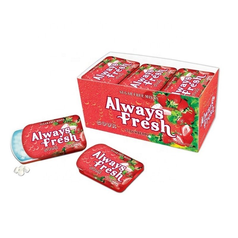 Personalized Thailand Minty Sweets Sugar Free Hard Mentol Candy Bulk Breath Freshening Paper Mint Candy