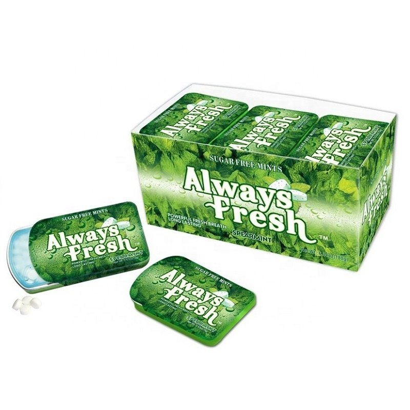 Personalized Thailand Minty Sweets Sugar Free Hard Mentol Candy Bulk Breath Freshening Paper Mint Candy