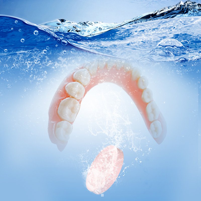 Denture Cleaning Tablets 30pcs whitening Denture Cleansing Tablets Sedex Approved OEM Active Mint Flavor