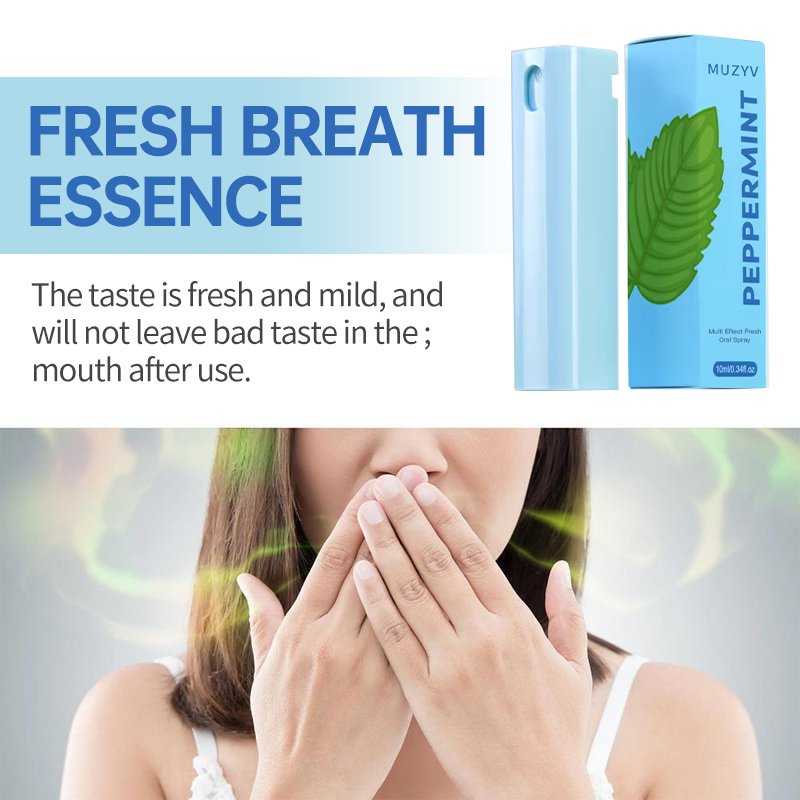 Fresh Breath Spray Fruit-Flavored Oral Spray freshener Compact Portable Refreshing Cool Fresh Breath Oral Odor Care