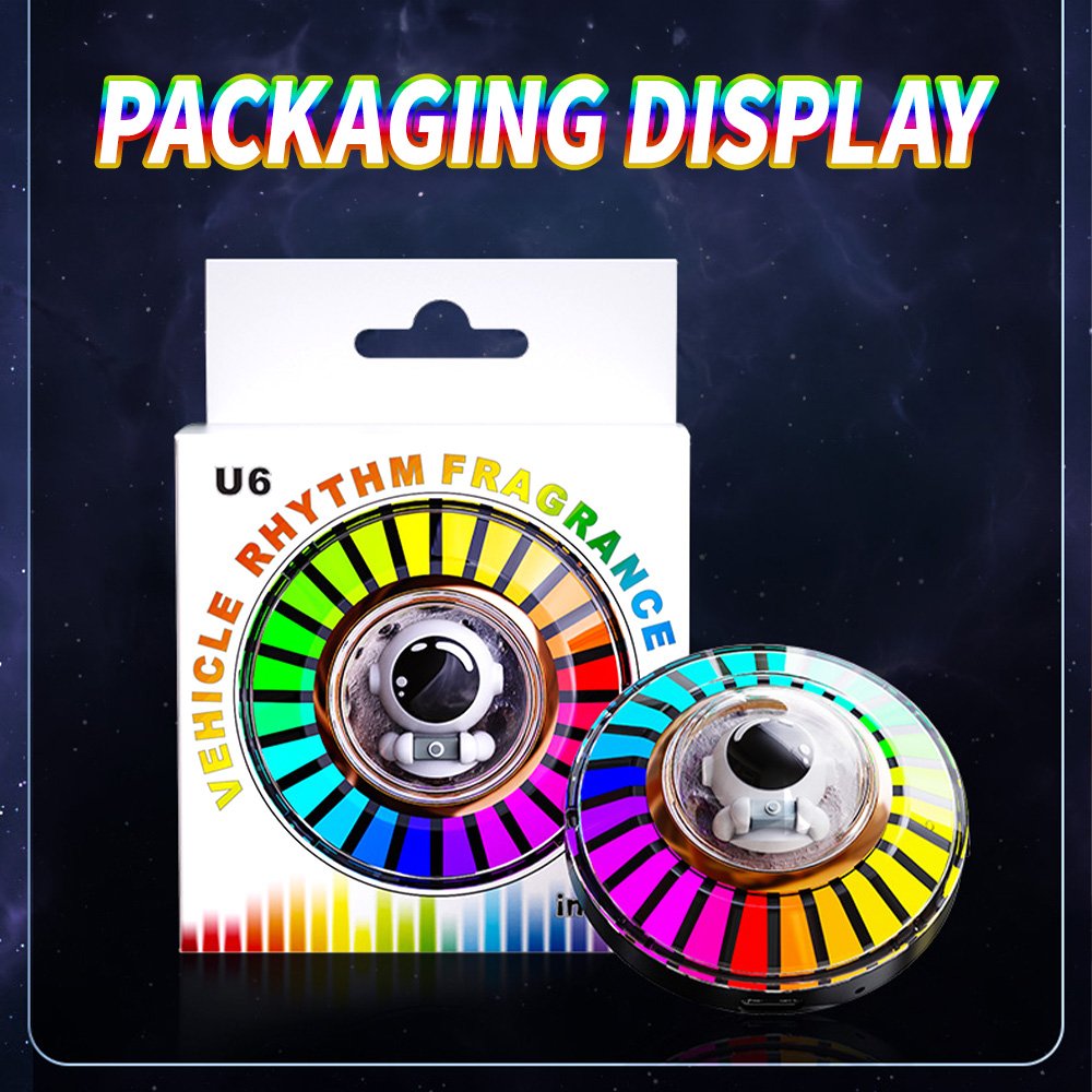 Vehicle Rhythm Fragrance Car Aromatherapy Astronaut breathing light Perfume Aroma Diffuser Essential Oil Smell Air Freshener
