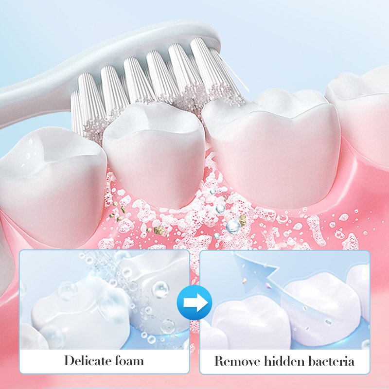 SADOER Private Label 60ml Foam Toothpaste Mint Flavor Tooth Mousse Teeth Whitening cleaning Foam For Daily Dental Care