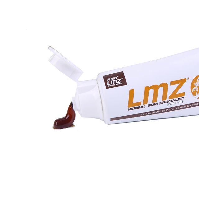 LMZ Fluoride-Free Herbal Toothpaste 116g Freshens Breath Gently Cleans Mouth Inhibits Plaque Reduces Gum Problems-for Home Use
