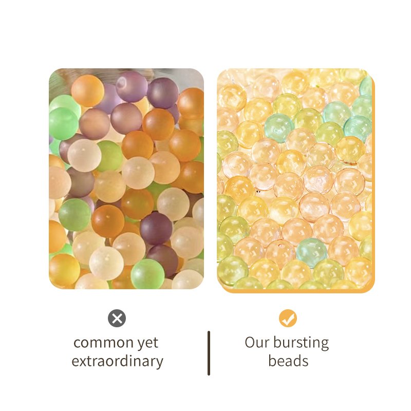 Popping Beads Chewing Gum Mint Fruit Flavored Breath Freshener mint capsules fresh sugar free candy oral care mouth breath fresh