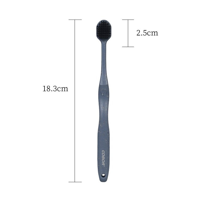 eco friendly toothbrush with cedar handle with charcoal soft bristles cleans teeth and freshens breath high quality tooth brush