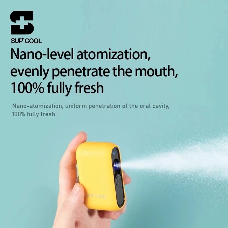 Electronic Oral Sprayer Portable Breath Freshener to Remove Bad Breath and Long-Lasting Mouth Spray for Men and Women