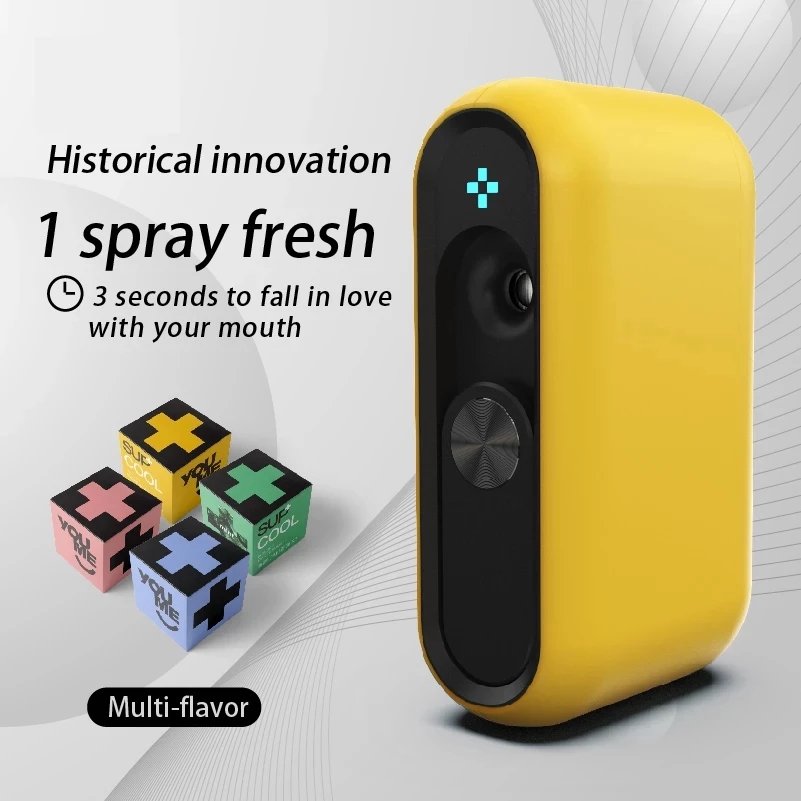 Electronic Oral Sprayer Portable Breath Freshener to Remove Bad Breath and Long-Lasting Mouth Spray for Men and Women