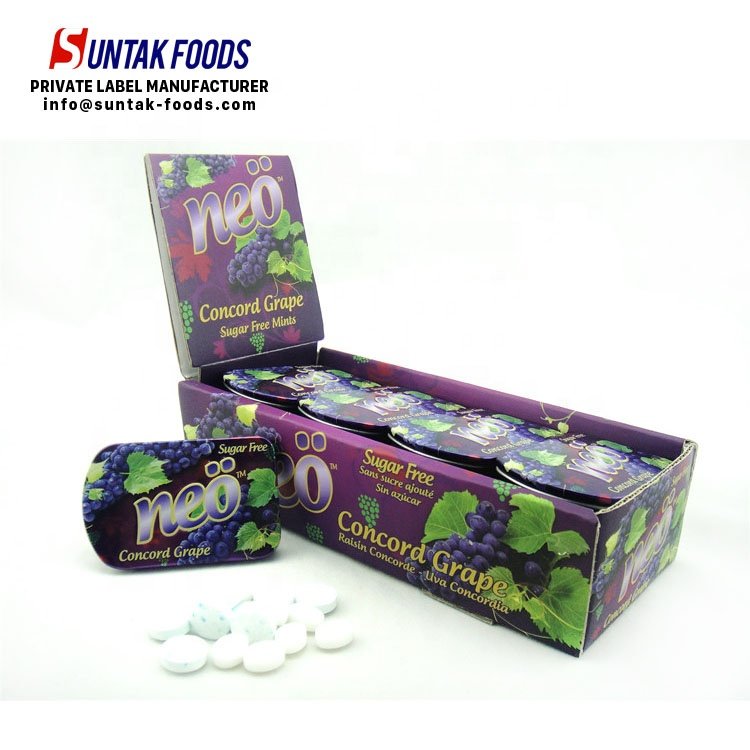 Tablets Sweets Mint Confectionery Breath Freshener Strong Cool Hard Snacks Sugar-Free Fruity Mint Candy Manufacturer