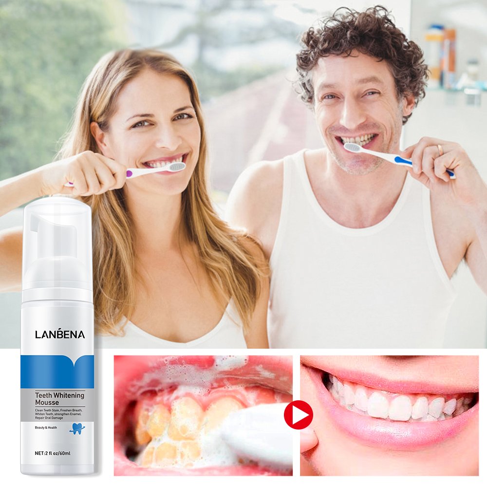 LANBENA teeth whitening foam mousse whitening mouth guard