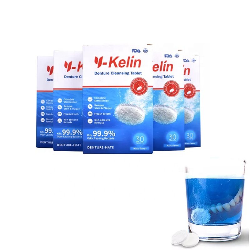 Good price denture cleansing effervescent tablets for deep teeth whitening