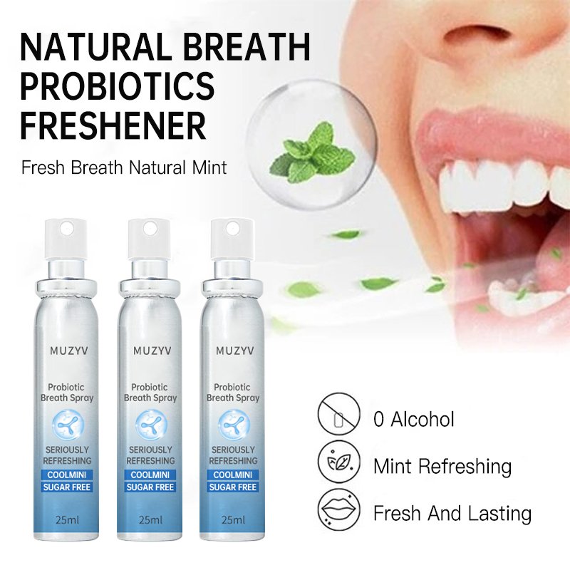 Custom oral bad breath probiotics vitamin natural mouth breath fresheners spray