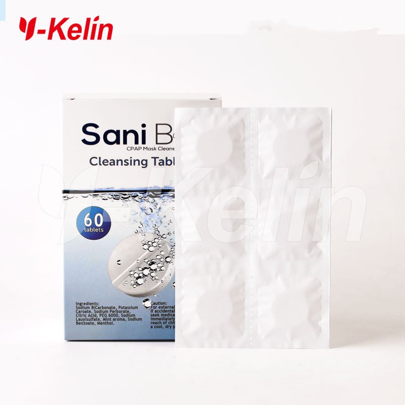 Night guard denture whitening cleanser effervescent tablets