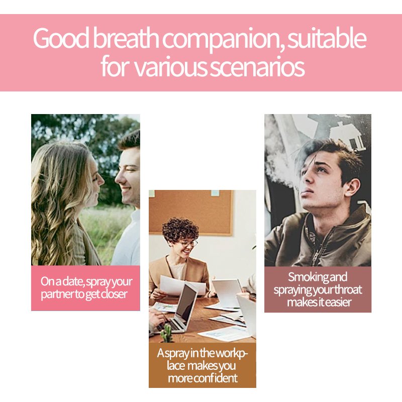 Private label mouth spray Multi effect breath refreshing fruit sprays best oral mouth freshener spray for bad breath