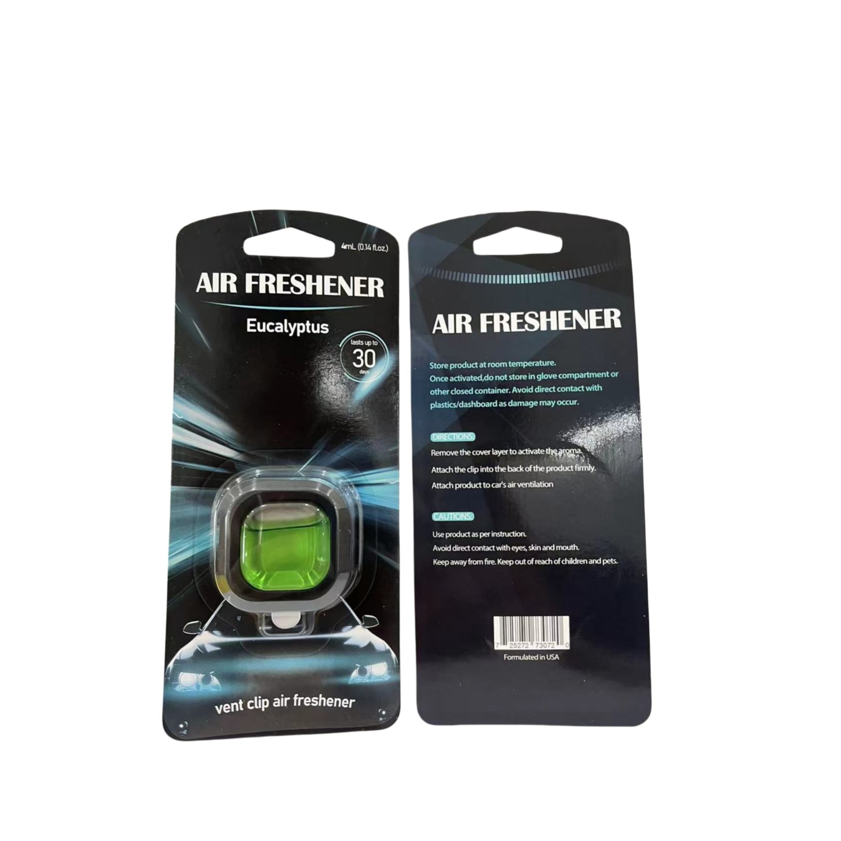 Eucalyptus Refill Custom Logo Car Air Conditioner Outlet Liquid Breathable Membrane Perfume Diffuser Vent Clip Air Freshener