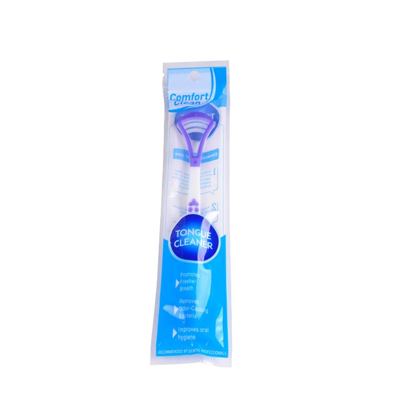 Colorful Silicone Tongue Cleaning Plastic Tongue Scraper Oral Care For Fresher Breath
