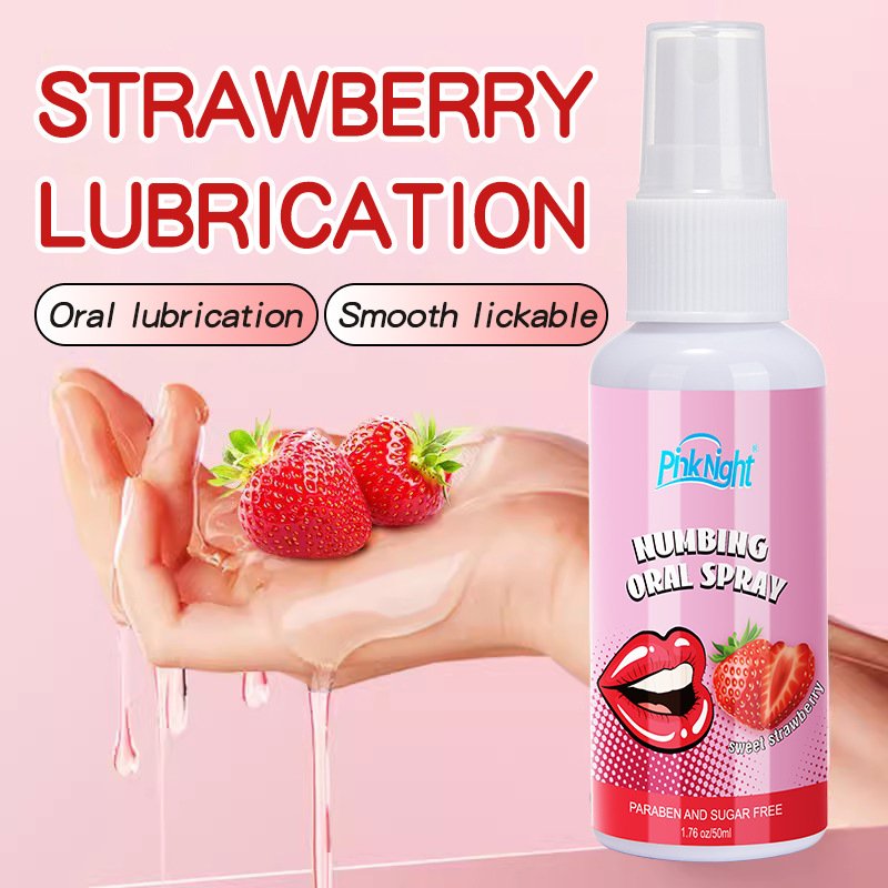 Portable 50ML Oral Sex Water-Based Breath Freshener Deep Throat Fruity Peach Flavor Long Lasting Fresh Breath Mouth Spray