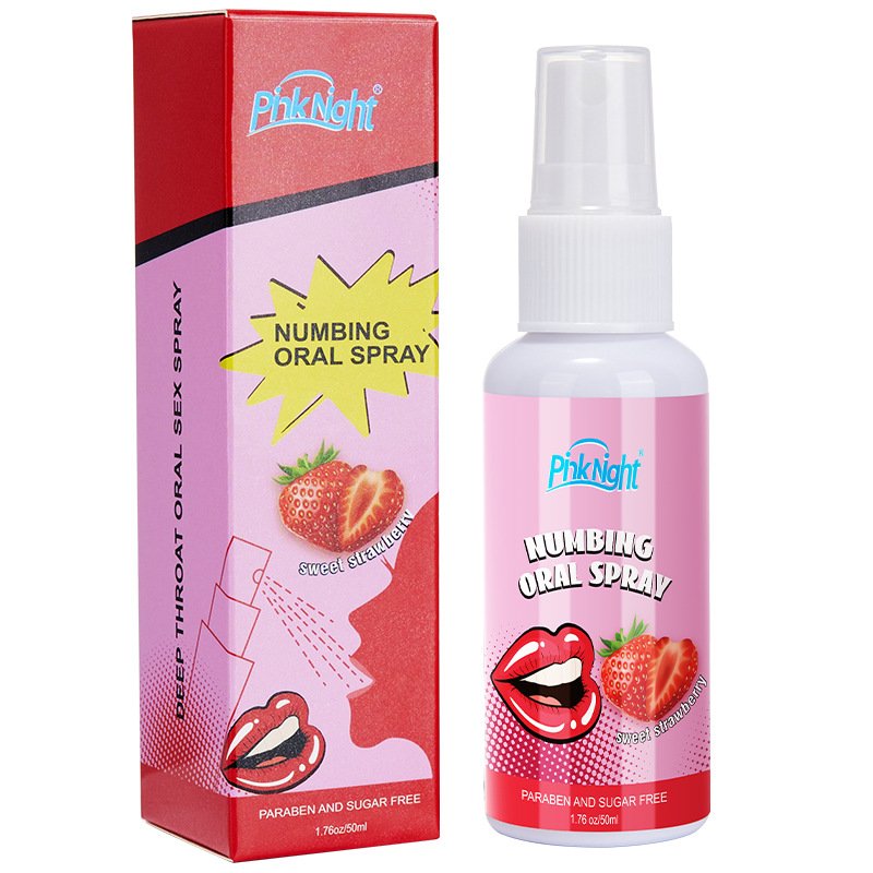 Portable 50ML Oral Sex Water-Based Breath Freshener Deep Throat Fruity Peach Flavor Long Lasting Fresh Breath Mouth Spray