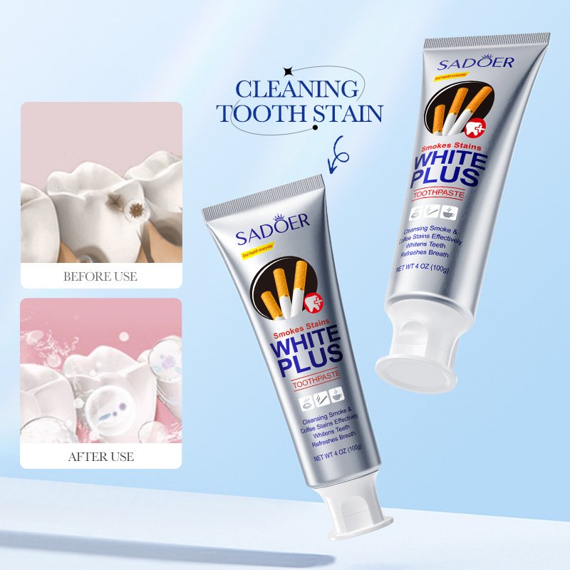 Organic mint refreshing Fast whitening private logo teeth Smoke stain Teeth Color Corrector Whitening Toothpaste For home use