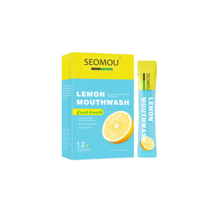 Fresh Breath Lemon Mouthwash Use After Meals Detox Sensitive Oral Care Teeth Lemon Mouthwash