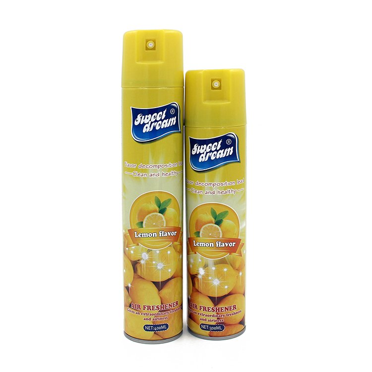 2024 Hot Sale Lemon Scented Air Freshener Spray Home & Car Fresh Breath Freshener for Bathroom Use