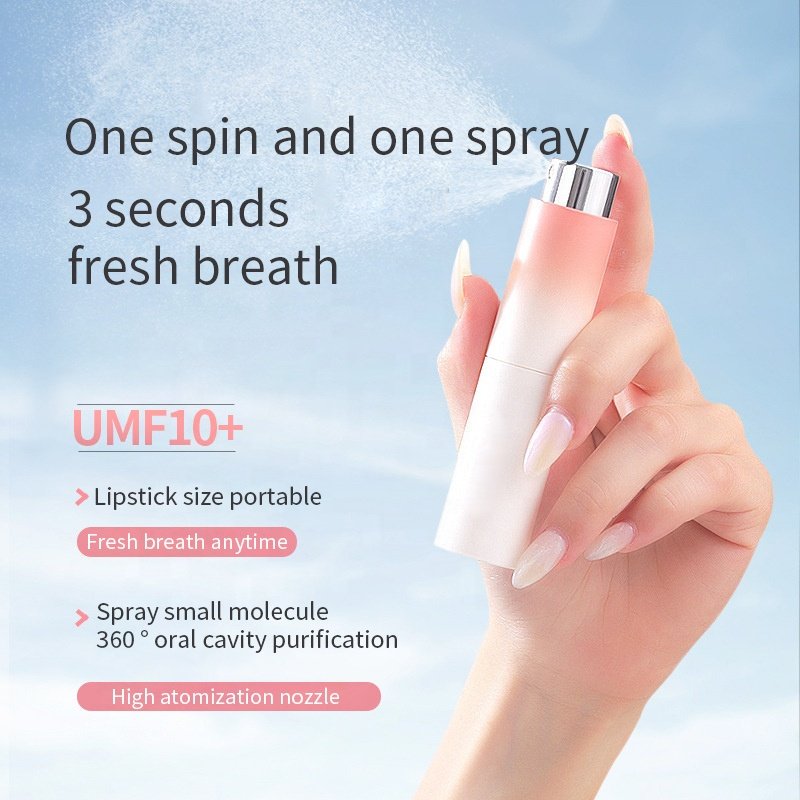 Bestsellers custom 0 alcohol natural breath spray probiotic breath freshener mint lemon persistent removal of bad breath