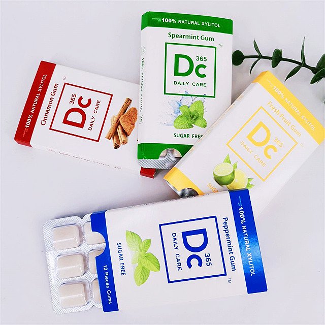 Private Label Service Blister Package 18g 100% Xylitol Chewing Gum
