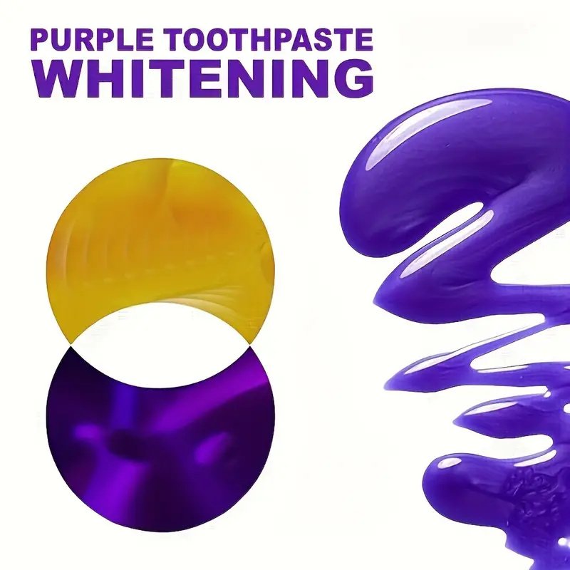 Korean Recipe-Infused Travel Toothpaste Purple for Fresh Breath Portable Oral Care