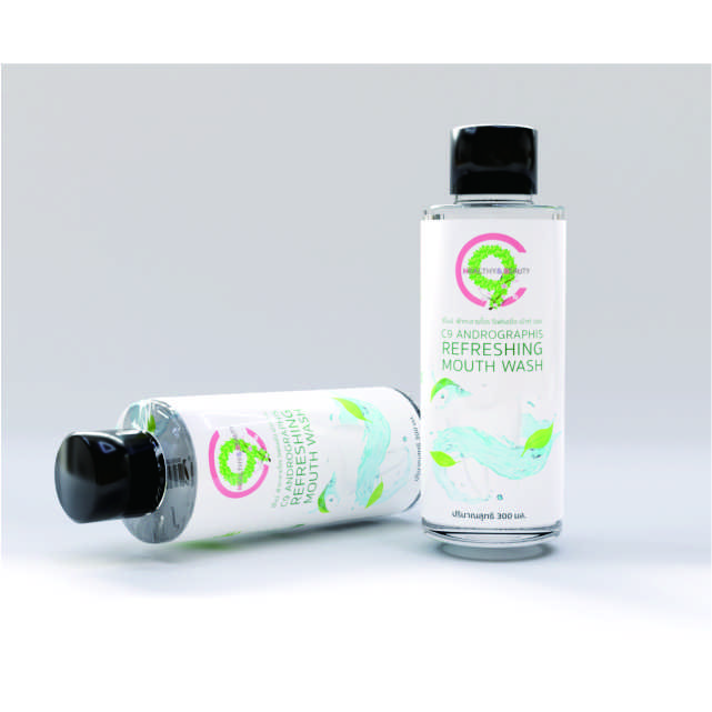 Made in Thailand C9 cool Mouth wash Herbal extract made in Thailand Freshens breath Eliminates bad breath after meals