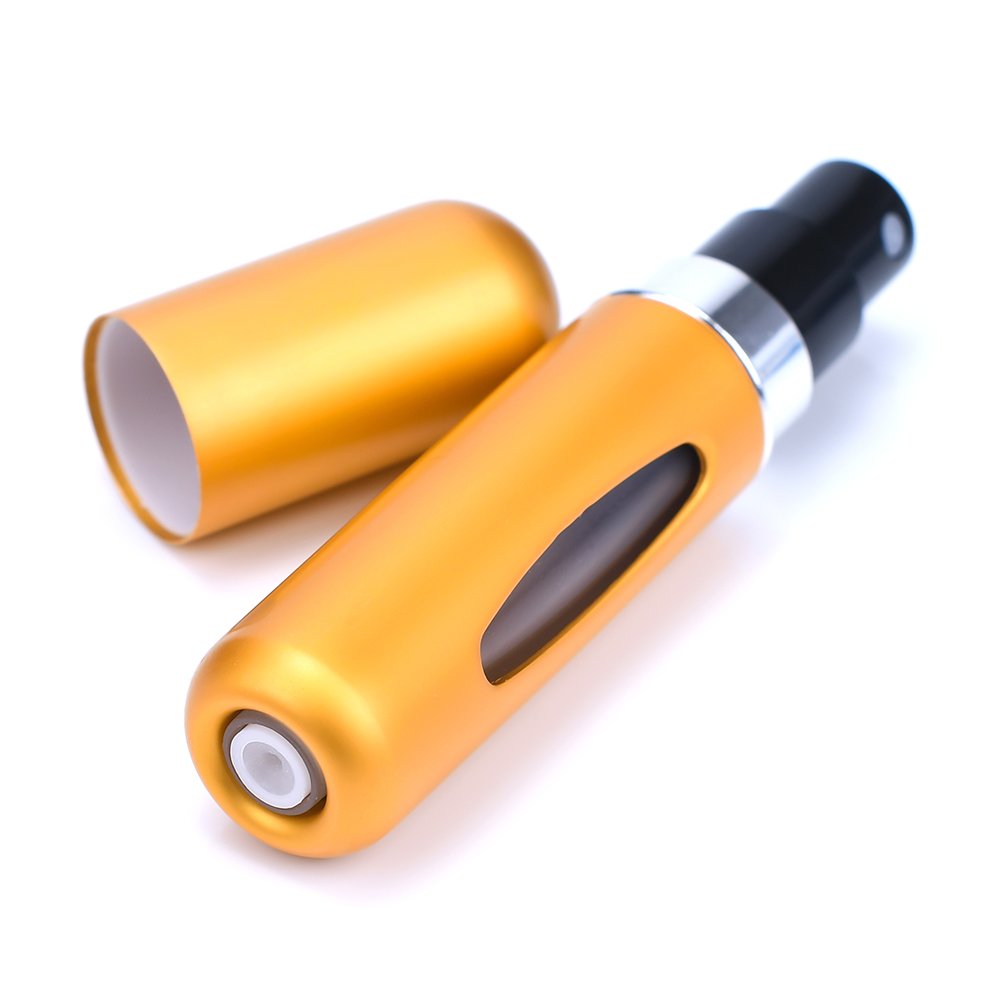Colorful Empty 5ml 8ml Mini Perfume Atomizer Refillable Travel Sized round metal Perfume Atomizer Spray Bottle