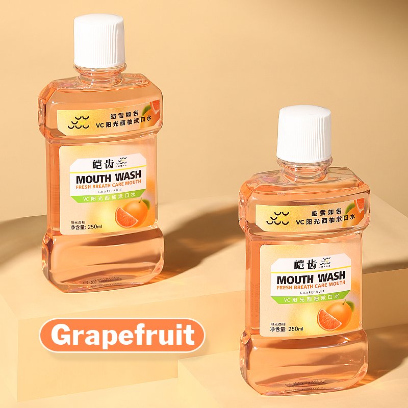 Mouthwash Refreshing Oral 250ML Home Use Mouthwash Fruit Flavor Hotel Travel Mouth Wash Fresh Breath Oral Dental Clean Wholesale
