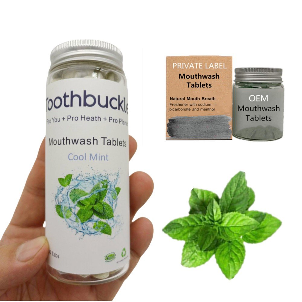Vegan Mouthwash Tablets Mint Flavor Mouth Was Tabs For Daily Use