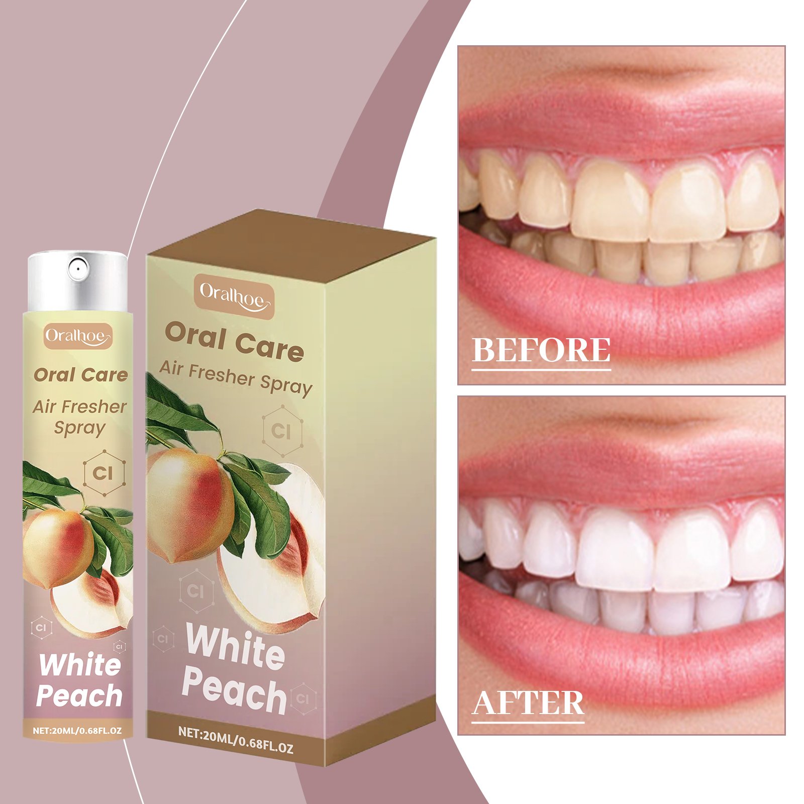 Oralhoe Fresh Breath Product Deep Cleaning Mouth Fresh Natural Fresh Breath Mouth Spray