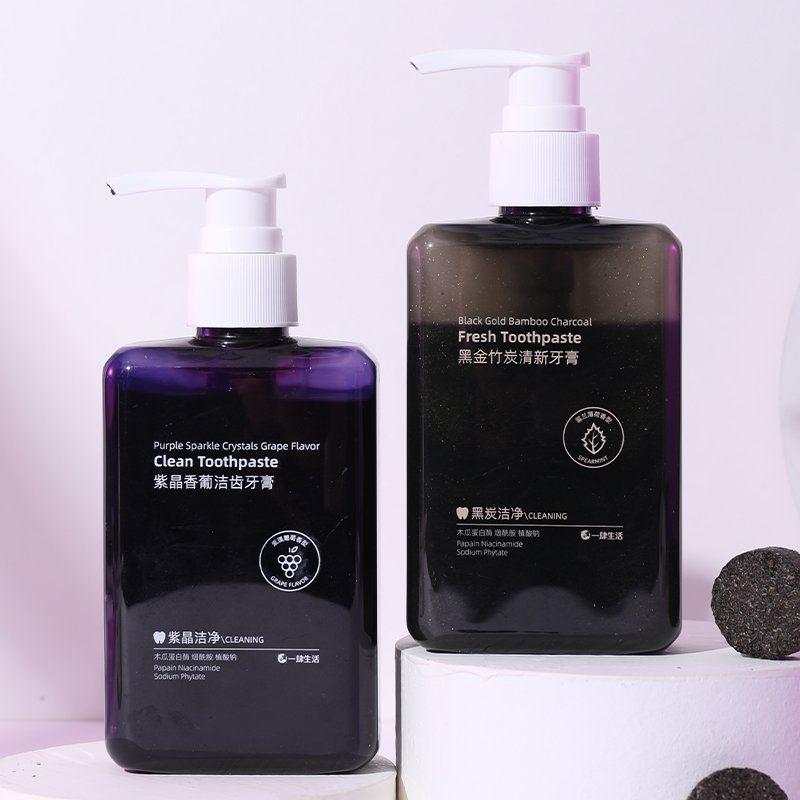Wholesale Private Label Fluoride-Free Cleaning And Freshening Toothpaste (Fruit Or Bamboo Flavor) 245g.