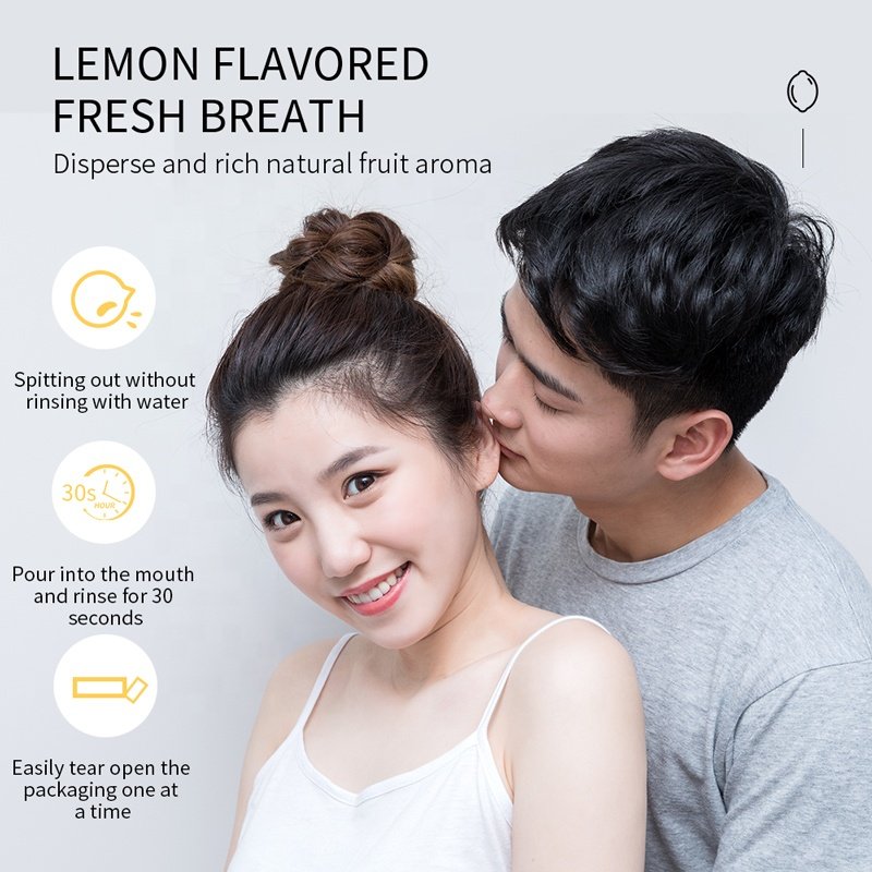 10ml*20 Disposable Portable Sachet Pocket Mouth Wash OEM Fresh Breath Travel Size Mini Strip Mouthwash Manufacturers
