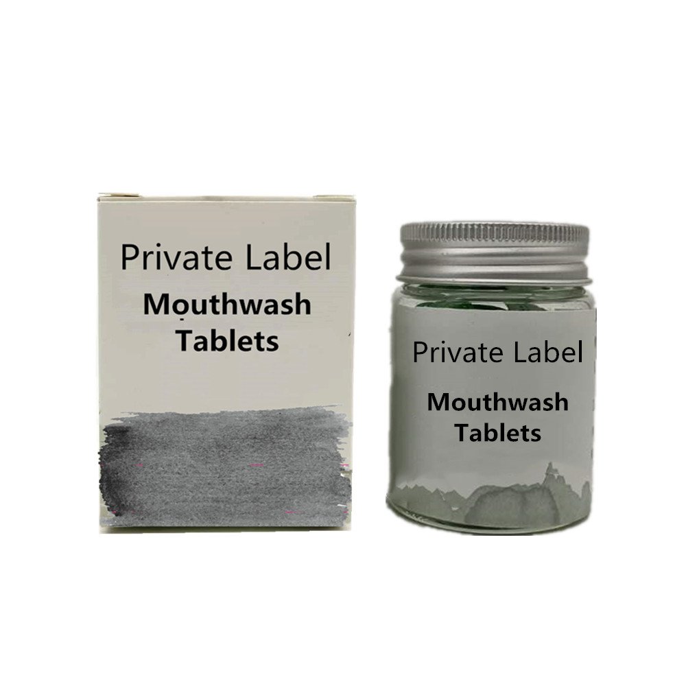 Freshen Breath Oral Rinse Tablets Solid Mouthwash Pills for Travel