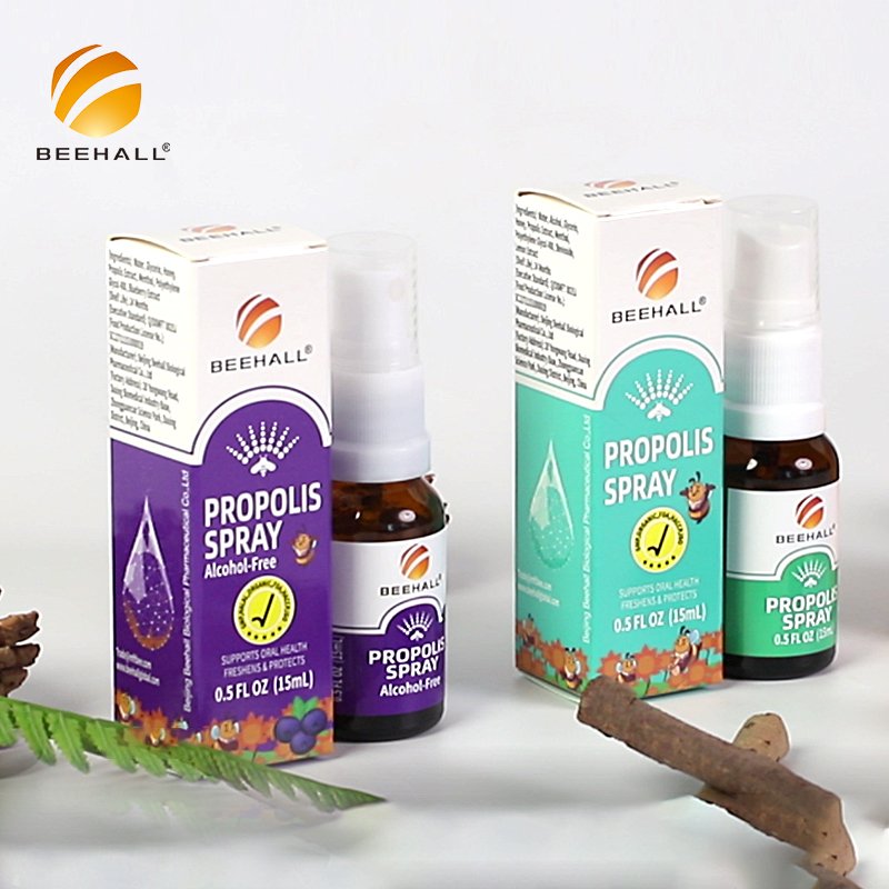 BEEHALL Manufacturer Hot Sale Freshen Breath Propolis Oral Spray