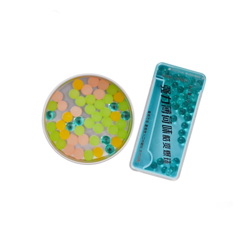 Sugar Free Customized Fruit Mint Oral Care Fresh Breath Pills Exploding Pearl Candy Burst Beads Mouth Freshener