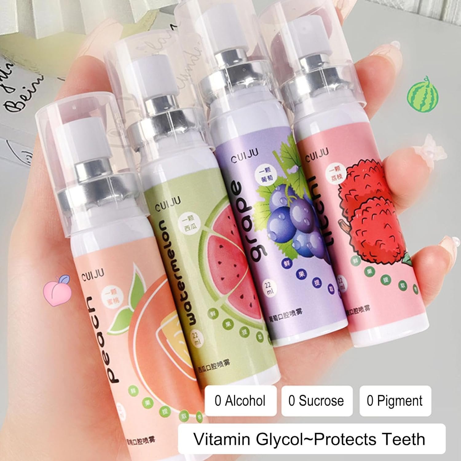 Portable Refreshing Natural Breath Freshener Spray Fresh Fruit Fruit Oral Breath Spray