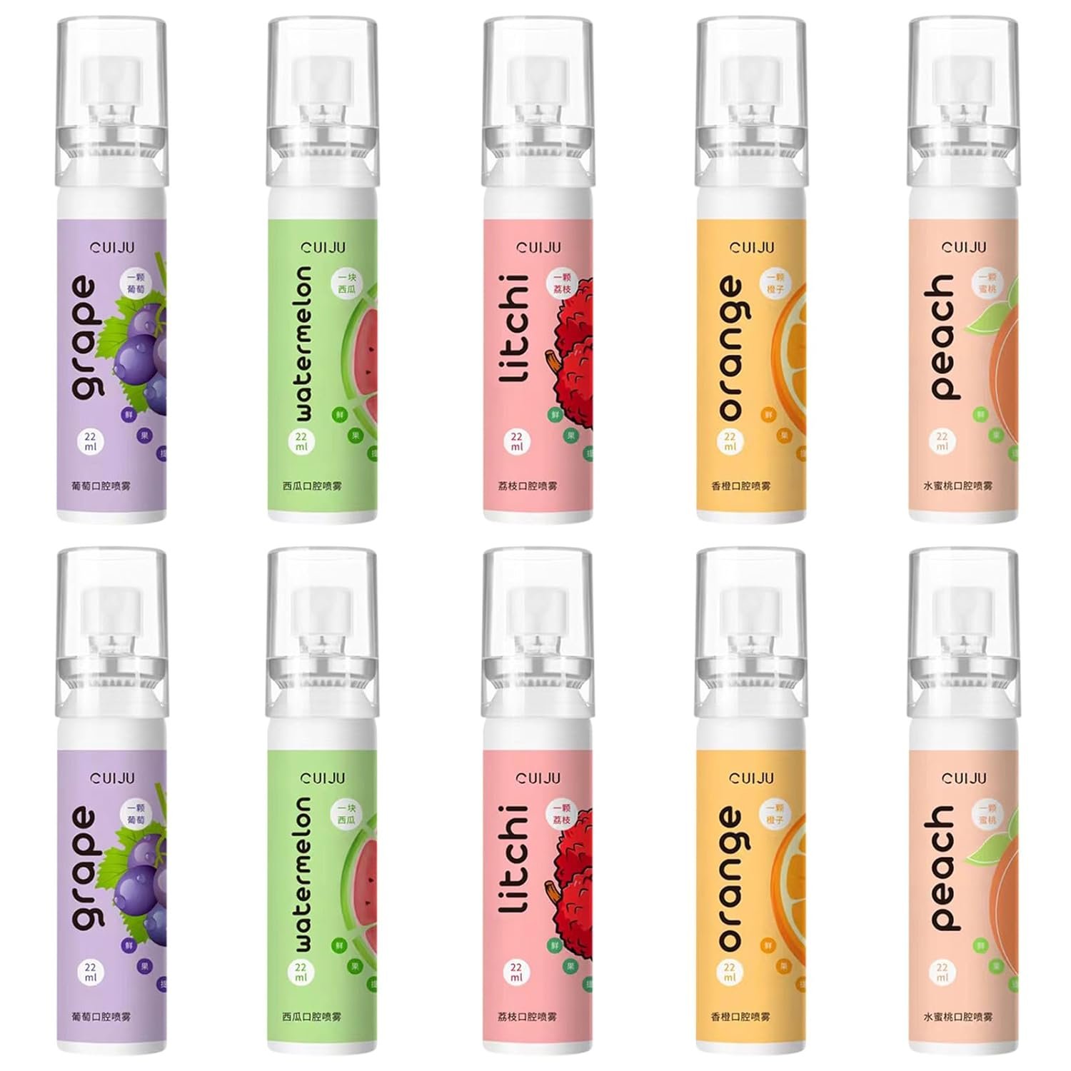 Portable Refreshing Natural Breath Freshener Spray Fresh Fruit Fruit Oral Breath Spray